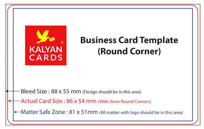 Rounded Corner Visiting Cards