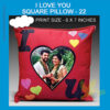 I Love You Square Pillow