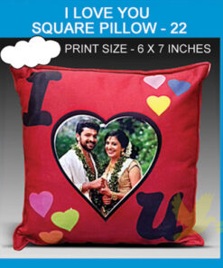 I Love You Square Pillow