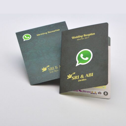 Whatsapp Wedding invitation cards