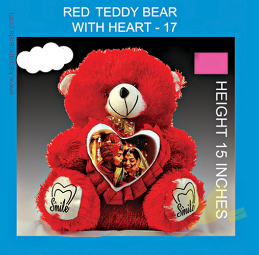 Red Teddy Bear Photo Print low price