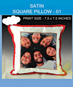 Satin square pillow