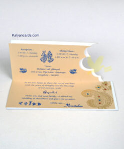 Blue personal cards inner page