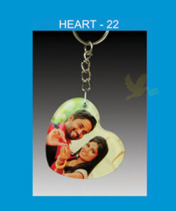 heart acrylic key chain double side