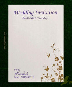 purple butterfly wedding cards cover