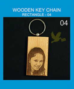 Wooden Rectangle keychains