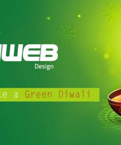 Lets Celebrate a Green Diwali sticker printing