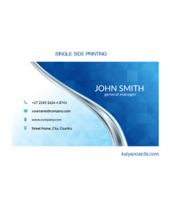 Double Side Synthetic -Visiting Cards - Kalyan Cards