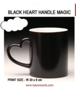 black heart handle magic mug with photo print coimbatore