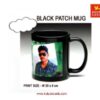 black patch mug