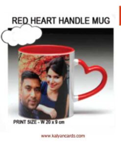 red heart handel mug photo print custom designs