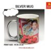 silver mug inner white color mug print online