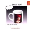 small white mug photo print