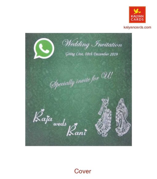 whatsapp style personal invitation cards printing