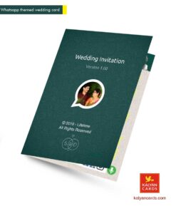 Whatsapp Themed Wedding Invitation Card