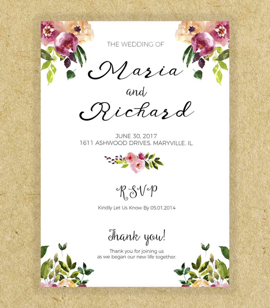 personal wedding invitation cards