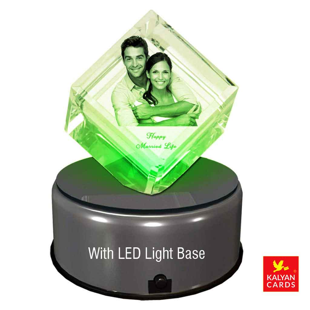 Amazon.com - 3D LovePix Personalized 3D Crystal Photo - Multicolor Light  Base and Gift Box Included| Customized 3D Laser Etched Crystal Photo for  Moms, Dads, Birthdays & Gifts - Rectangular (Small)