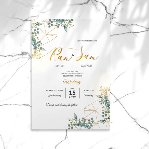 trendy invitation cards for marriage