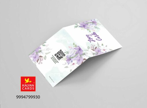 purple color invitation design