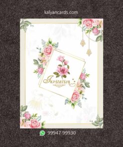 Invitation card rose